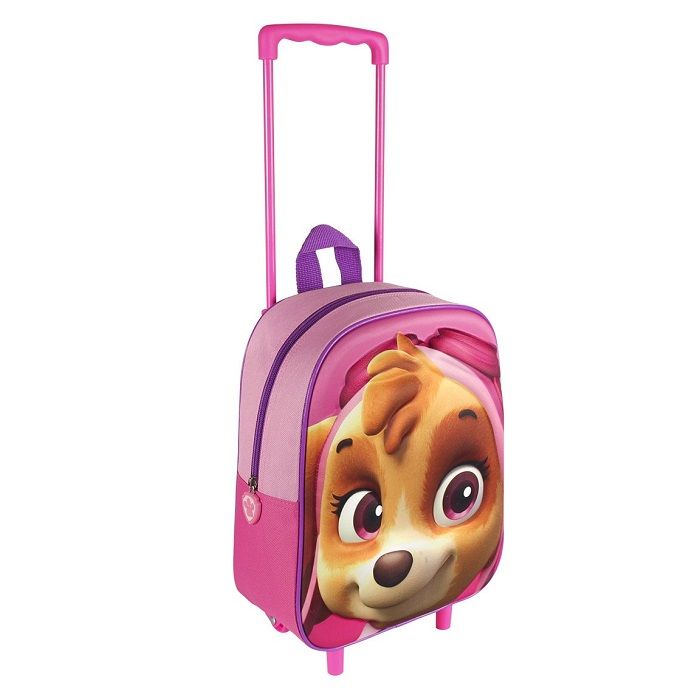 Paw Patrol 3D Skye Trolley Bag with Wheels eBay